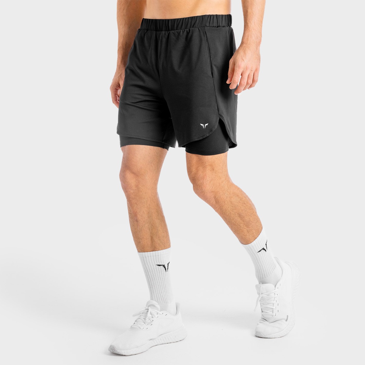 Men‘s Shorts 2in1 Core Mesh Onyx - SQUATWOLF