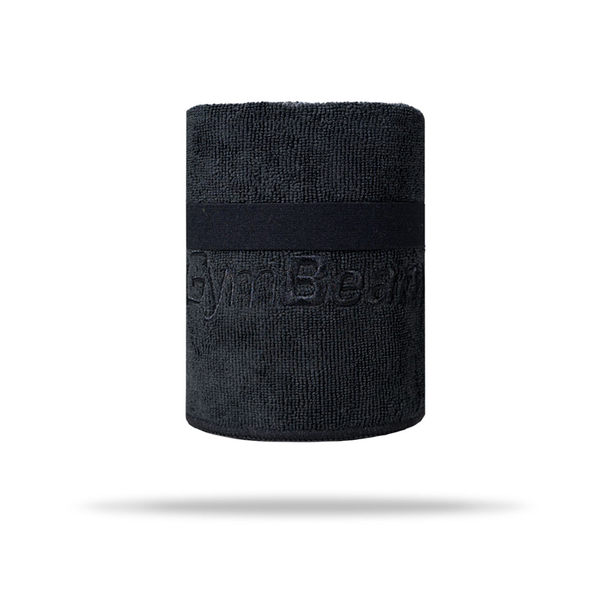 Serviette de sport en microfibre, grande taille, noire - Gymbeam.