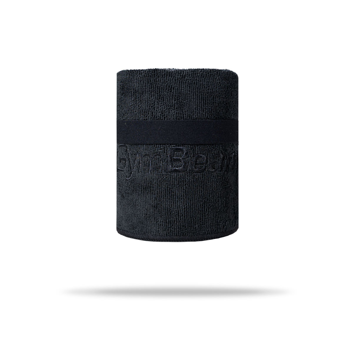 Serviette de sport en microfibre, taille moyenne, noire - Gymbeam.