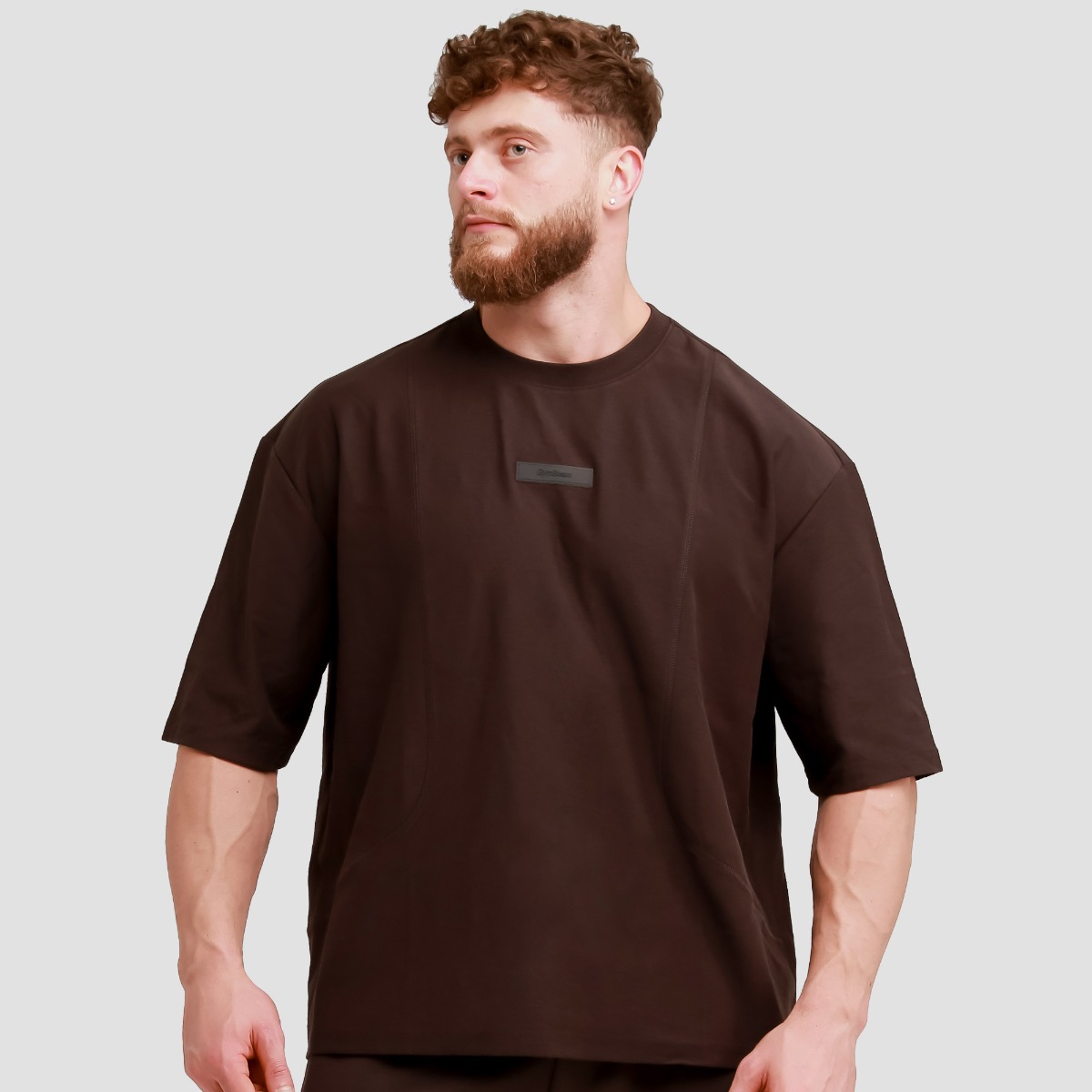 T-shirt oversize "Unstoppable", couleur marron - GymBeam.