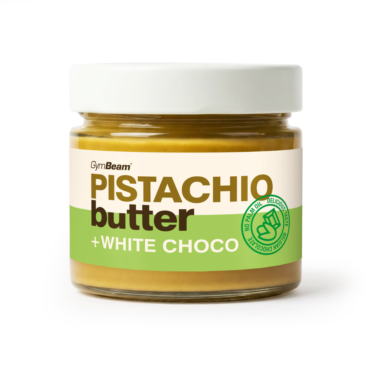 Beurre de pistache au chocolat blanc - GymBeam.