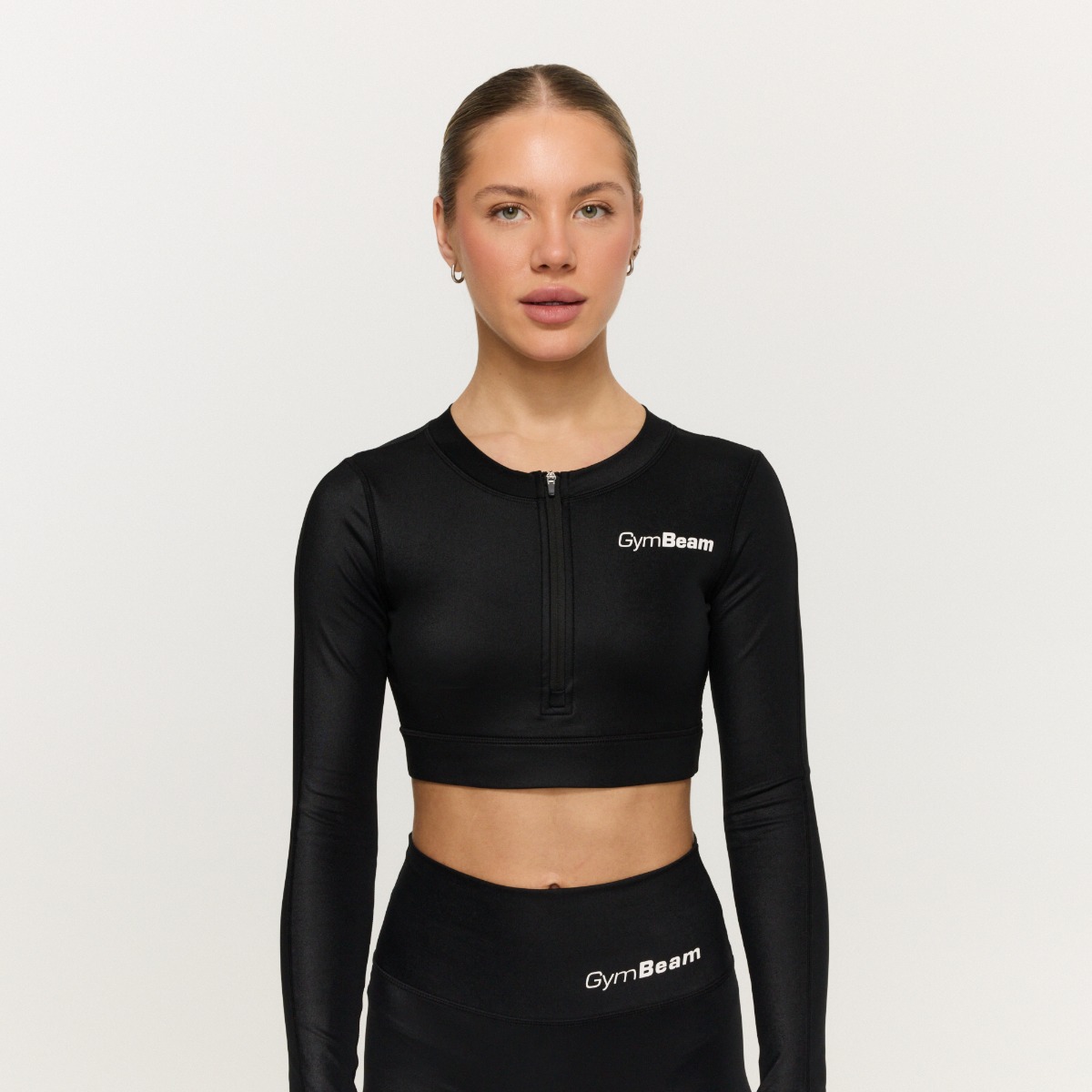 T-shirt de sport Prime pour femmes, couleur noire - GymBeam.