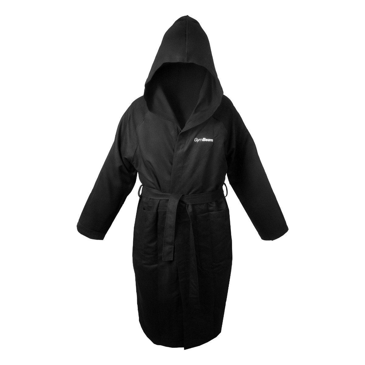 Peignoir de bain à séchage rapide, couleur noire - GymBeam.