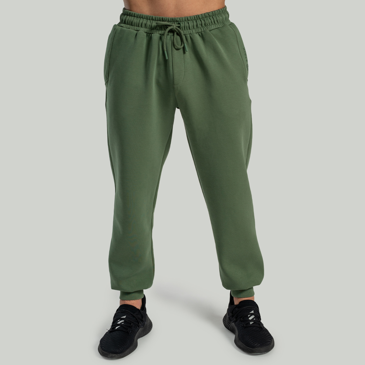 Pantalon de jogging décontracté, couleur vert cèdre - STRIX.