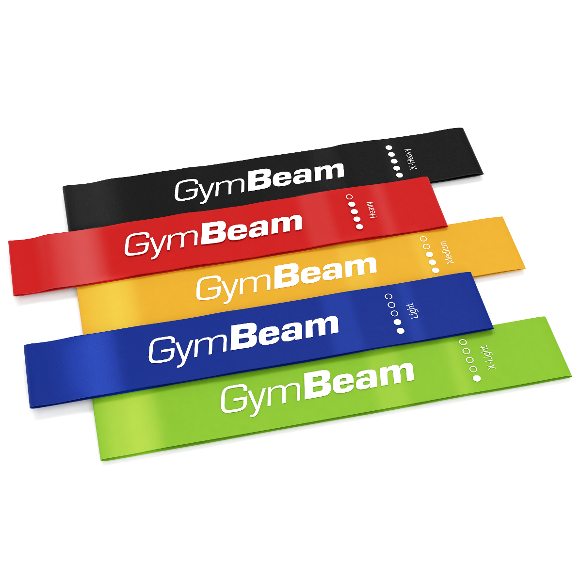 Ensemble de 5 bandes de résistance – GymBeam.