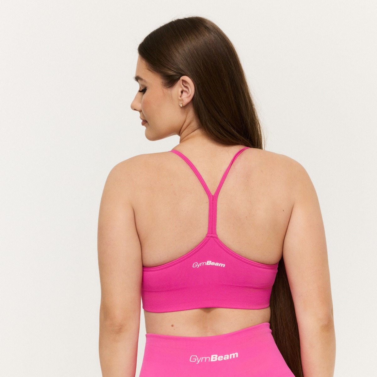 Soutien-gorge de sport Sculpt Seamless Rose - GymBeam.