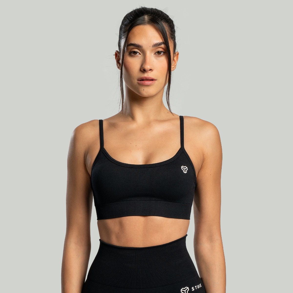 Soutien-gorge de sport sans couture noir - STRIX