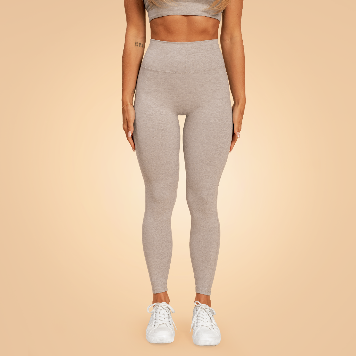 Leggings pour femmes, modèle Sense, couleur gris – BeastPink.