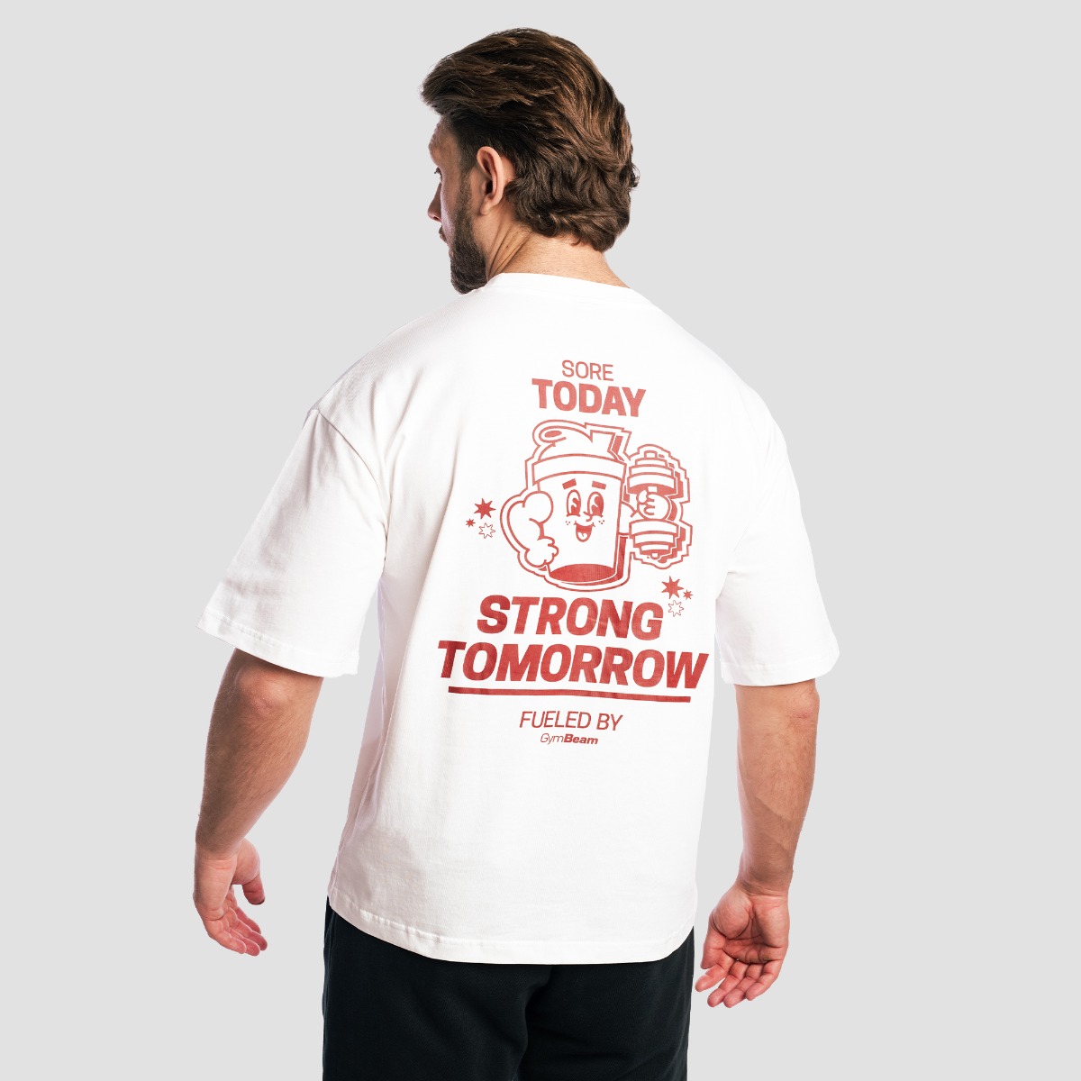 Shaker Boxy T-Shirt Blanc - GymBeam