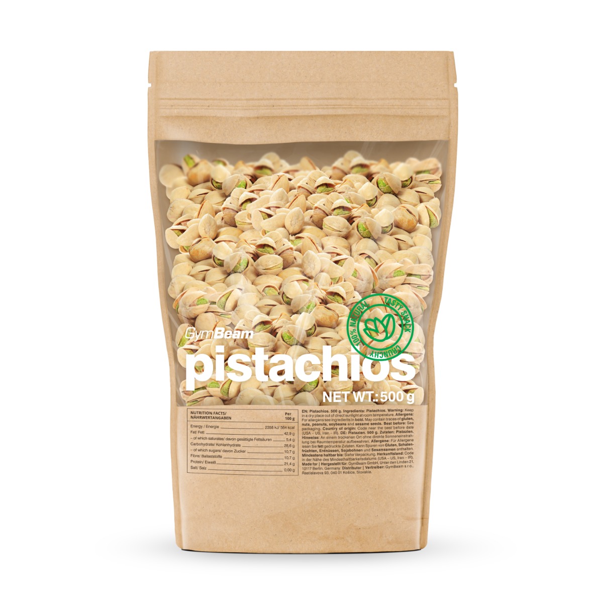 Pistaches non décortiquées - GymBeam.