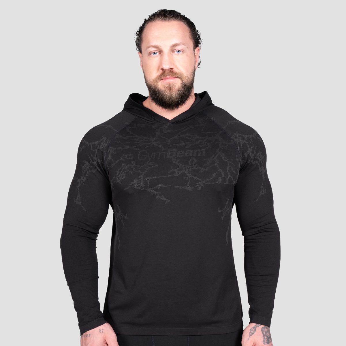 T-shirt à manches longues, couleur noire - GymBeam.