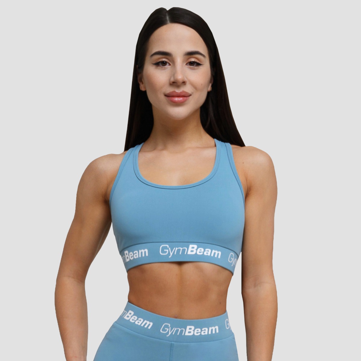 Soutien-gorge simple pour femmes, couleur gris acier - GymBeam.