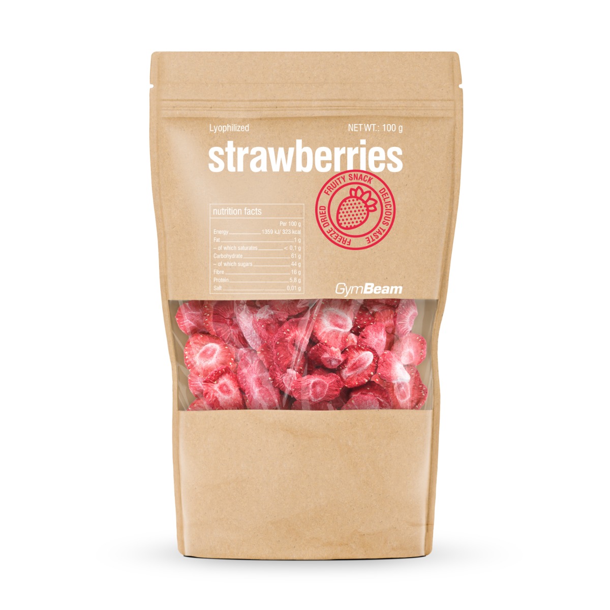 Fraises lyophilisées - GymBeam