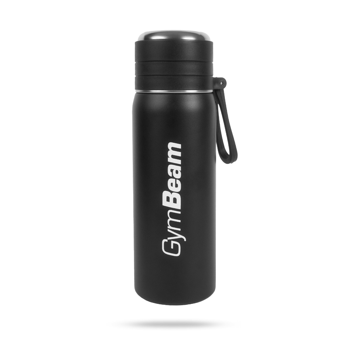 Bouteille isotherme en acier, noire, 500 ml - GymBeam.