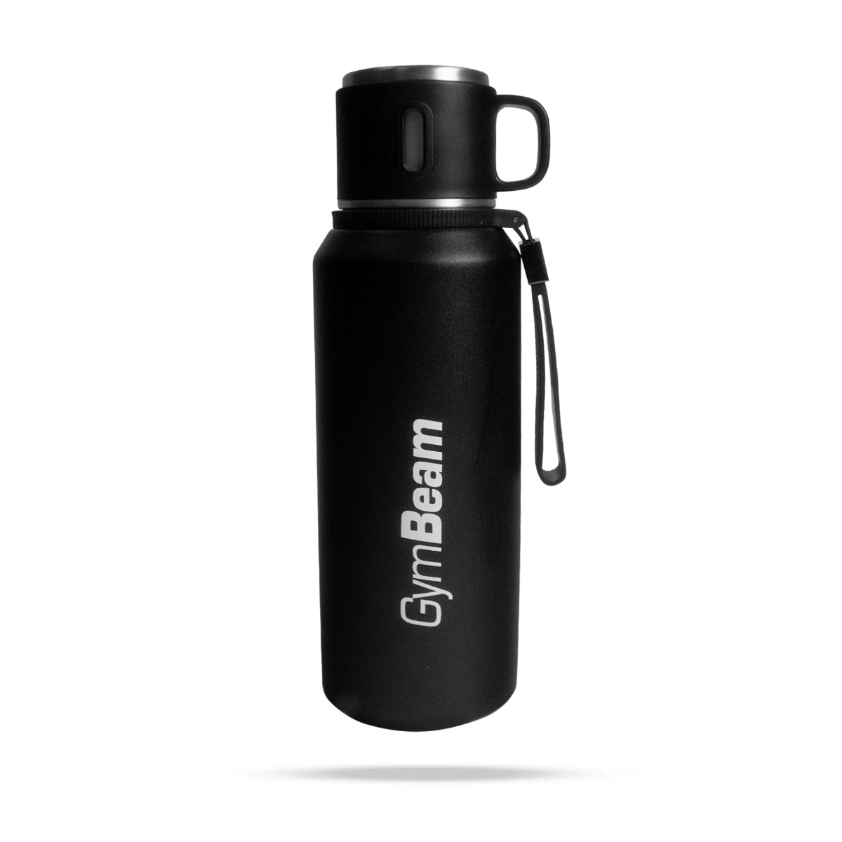Bouteille isotherme en acier, noir, 1000 ml - GymBeam.