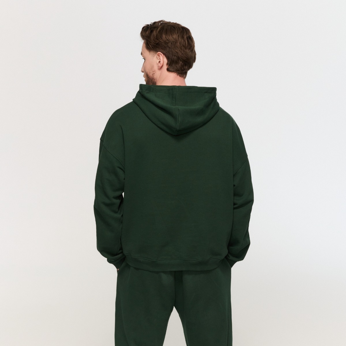 Sweat à capuche Varsity, couleur vert - GymBeam.