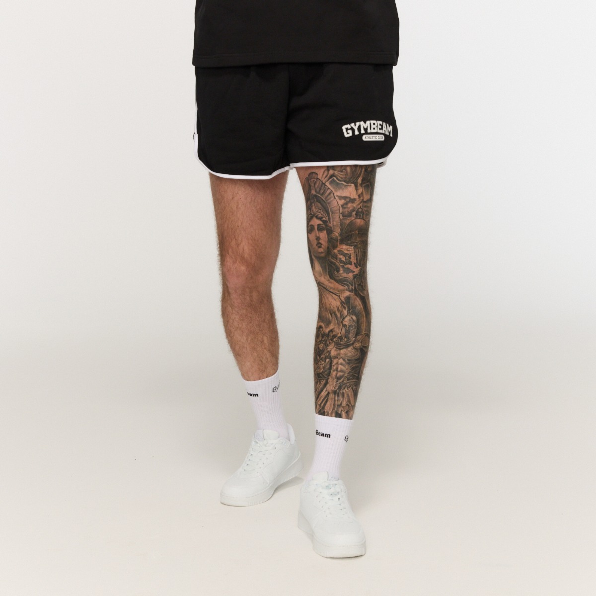 Short de sport Varsity, couleur noire - GymBeam.
