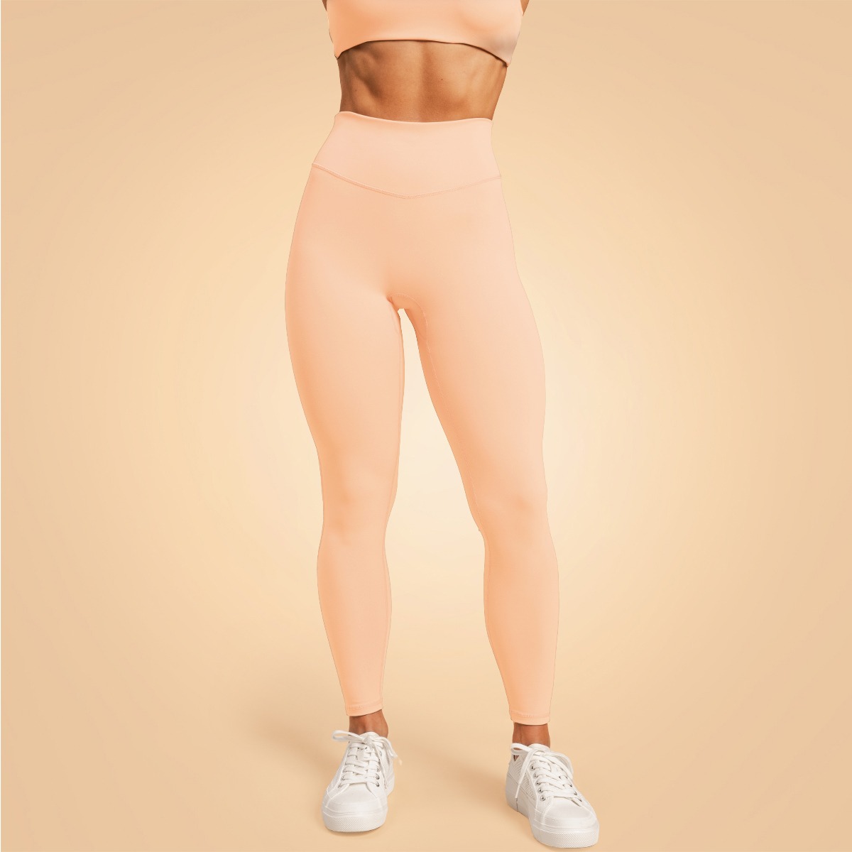 Legging de sport Venture pour femmes – couleur pêche – BeastPink.