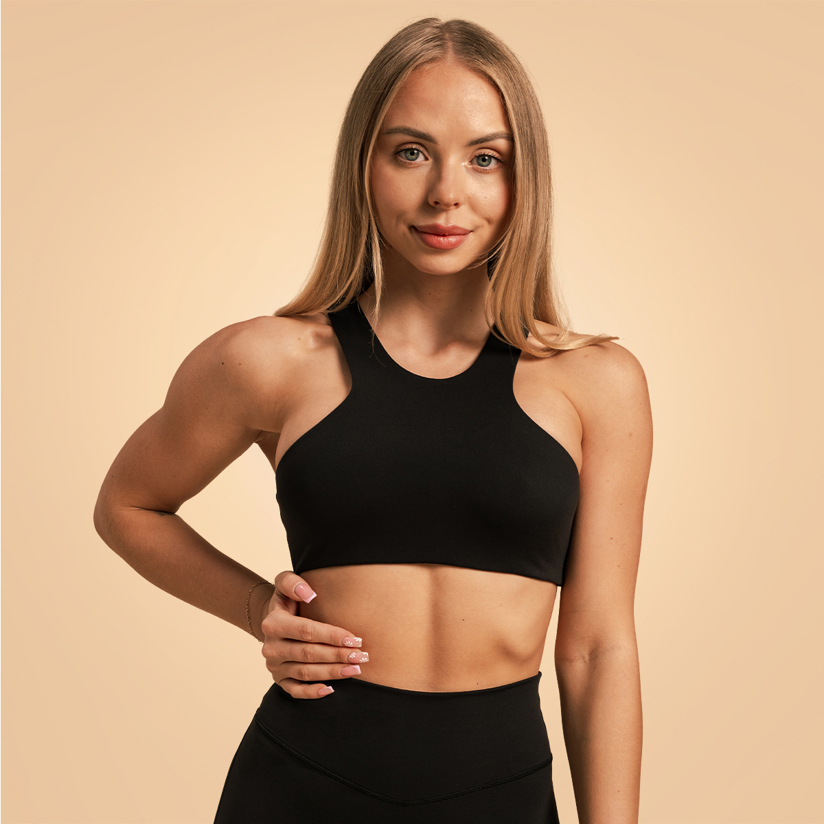 Venture Sports Bra Noir - BeastPink