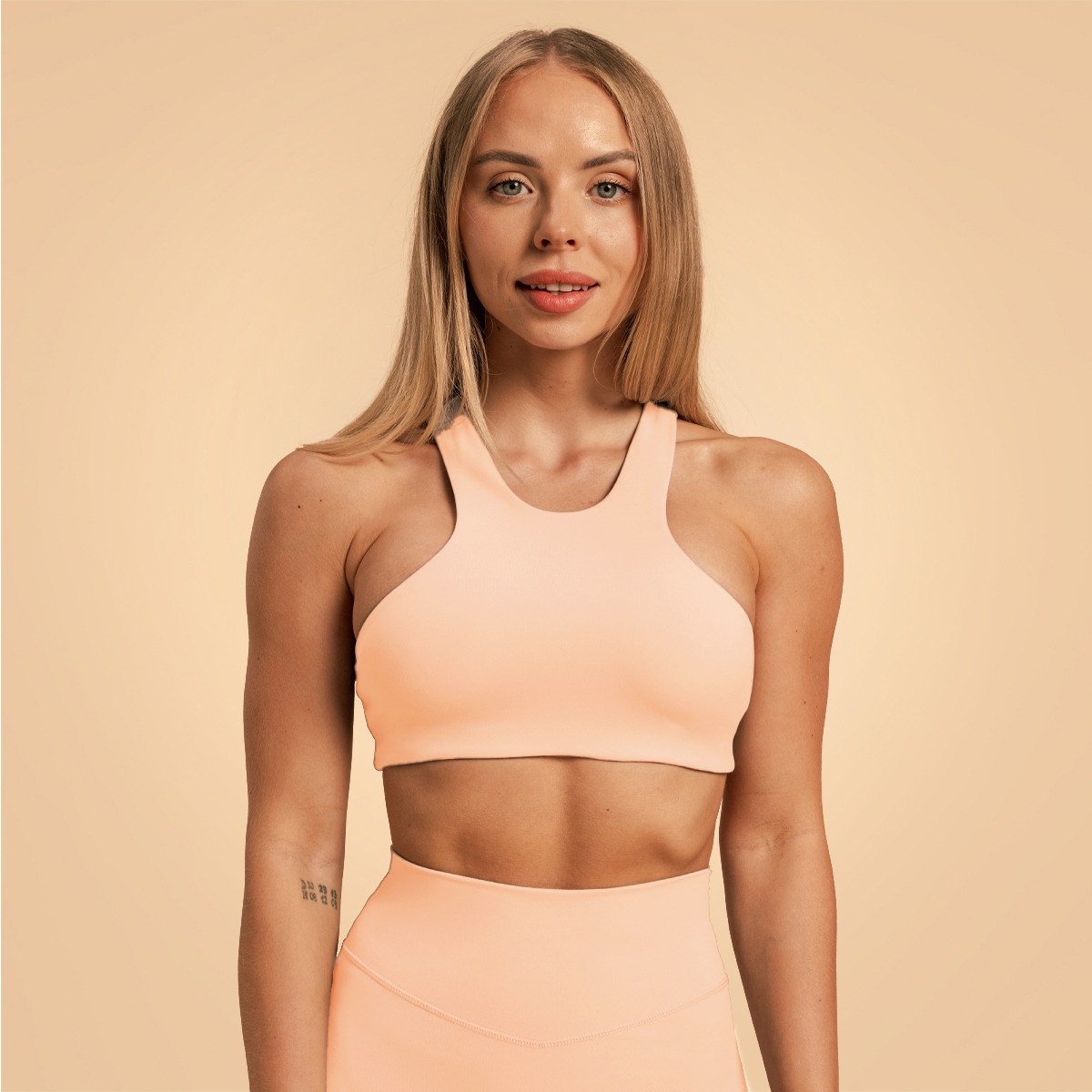 Venture Sports Bra – Couleur pêche – BeastPink.