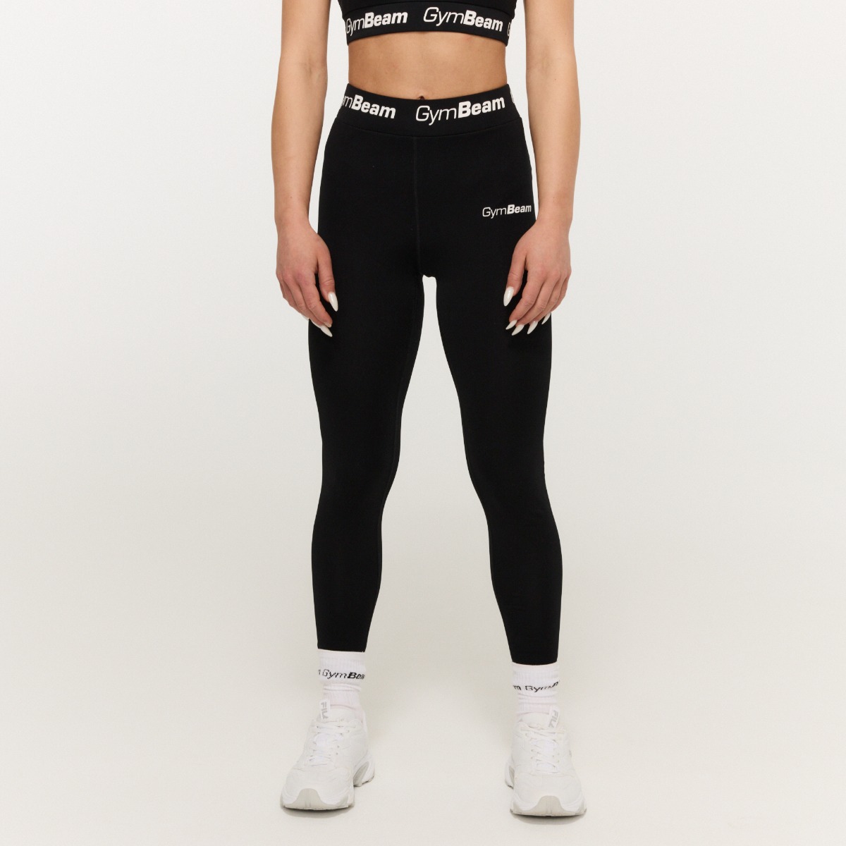 Leggings Simples pour Femmes – Noir – GymBeam