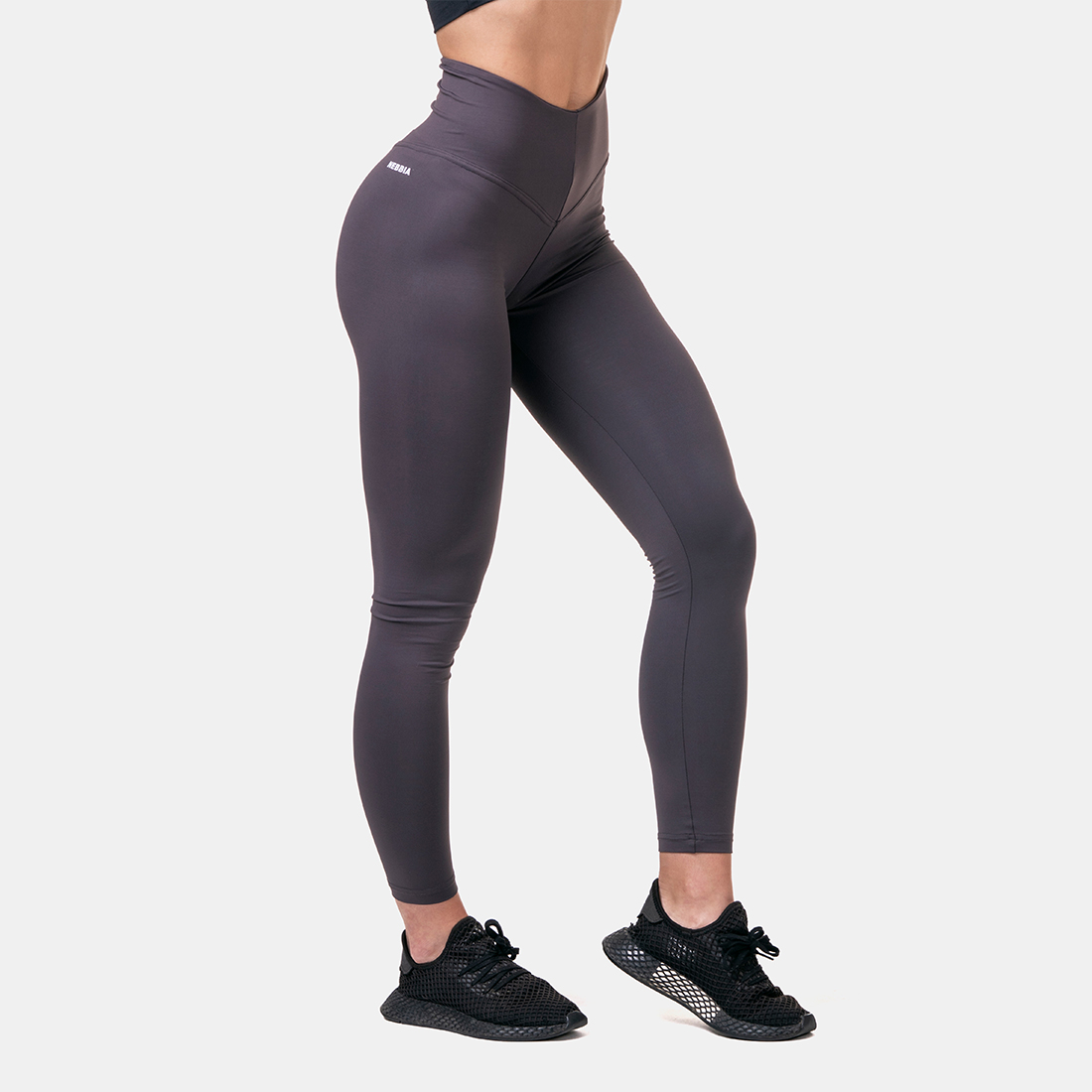 Women‘s leggings Classic Hero High Waist Marron - NEBBIA