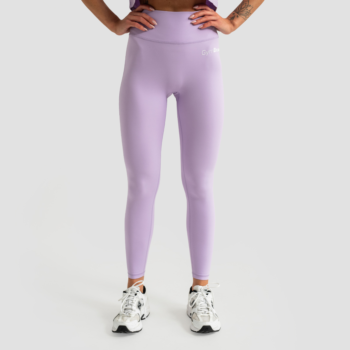 Leggings taille haute "Limitless" pour femmes, couleur lavande - GymBeam.