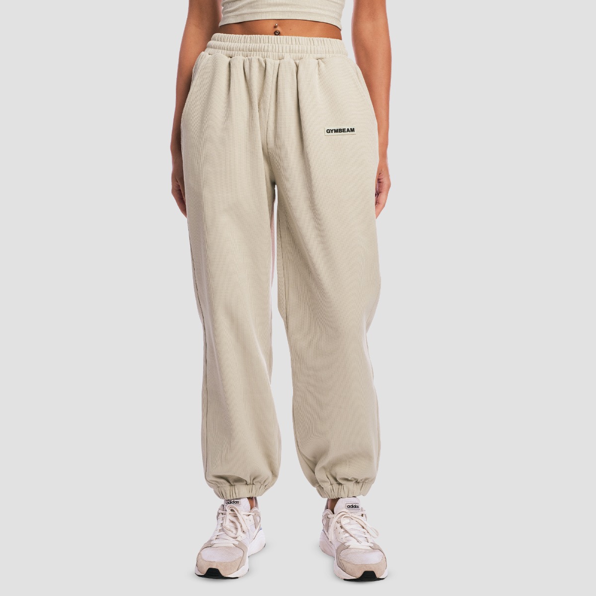 Pantalon de jogging Aura pour femmes – couleur gris – GymBeam.