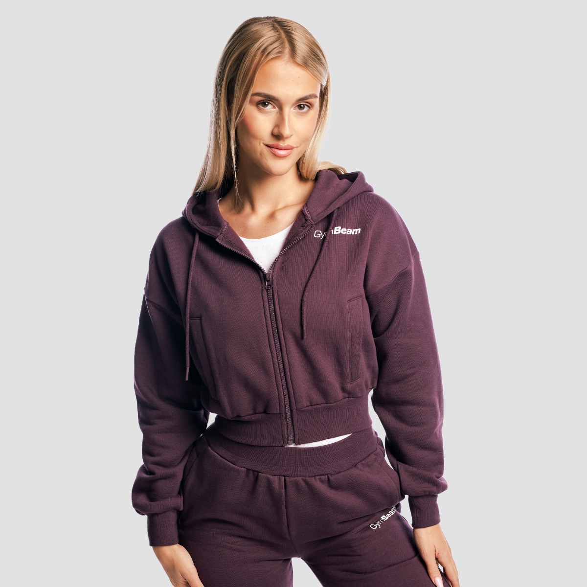Sweat à capuche zippé pour femmes, modèle Eclipse - GymBeam.