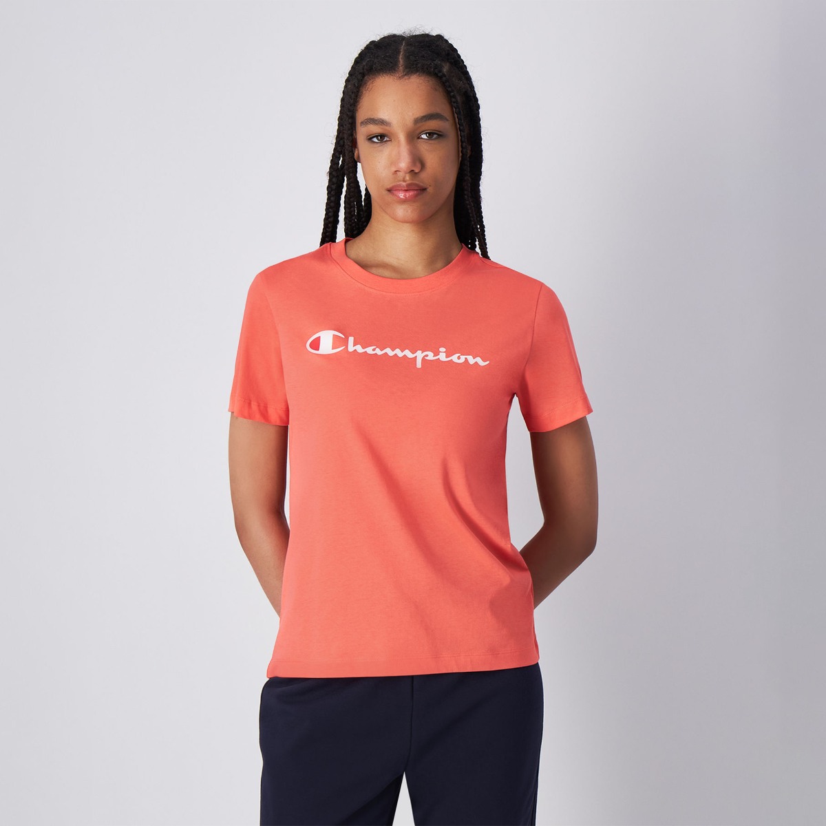 Women‘s Big Logo Jersey T-Shirt Red - Champion