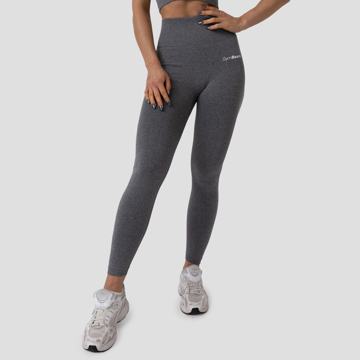 Legging pour femmes FLO, couleur gris - GymBeam.