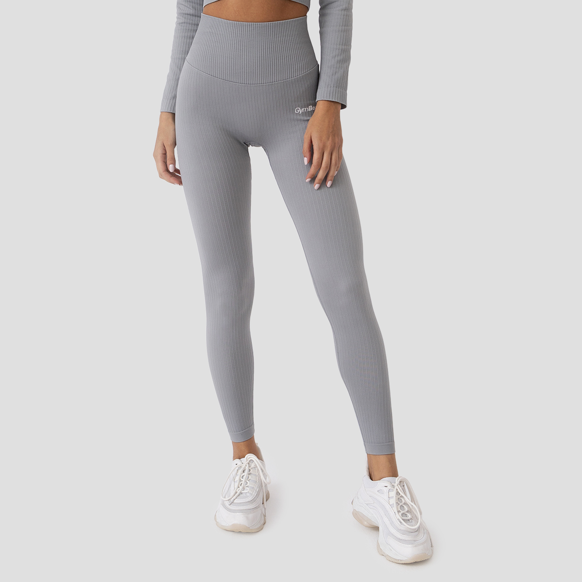 Leggings FLO à motifs, couleur gris - GymBeam.