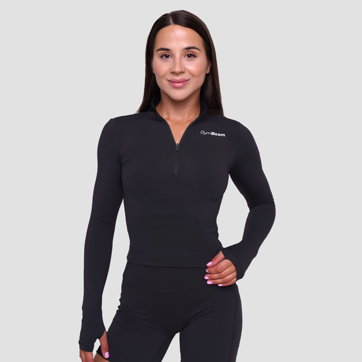 T-shirt de sport femme Ignite, couleur noire - GymBeam.