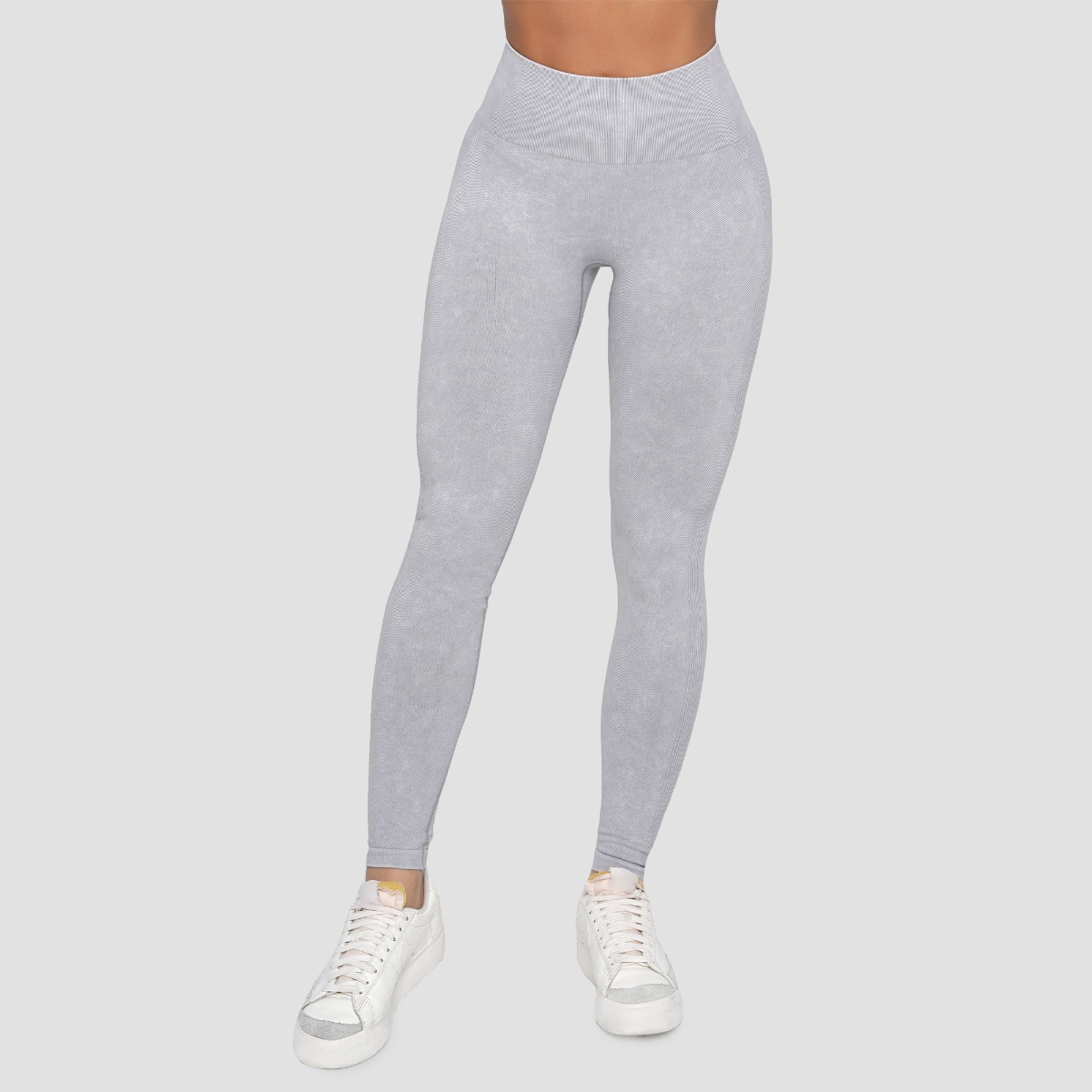 Leggings de sport sans couture pour femmes, couleur gris - GymBeam.