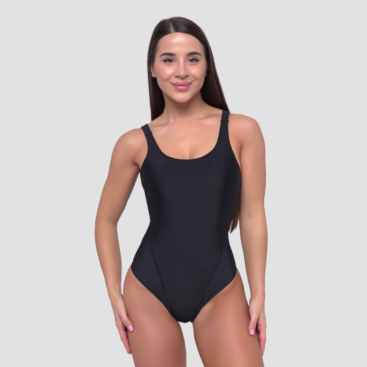 Maillot de bain de sport pour femmes, couleur noire - GymBeam.