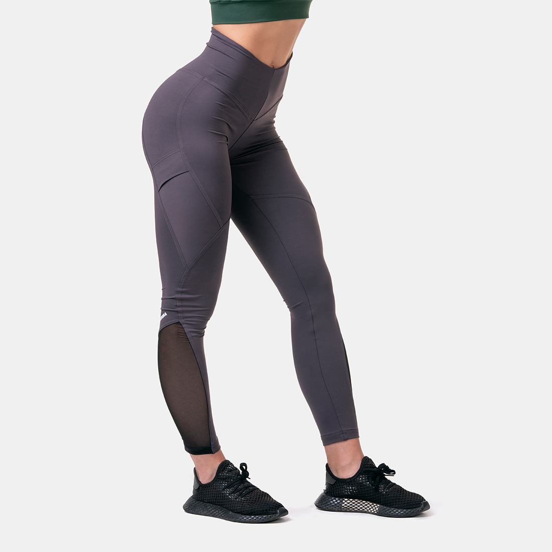 Leggings de sport Fit&Smart à taille haute, couleur marron – NEBBIA.