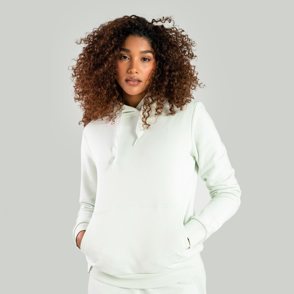 Sweat à capuche Aster pour femmes – couleur gris lune – STRIX.