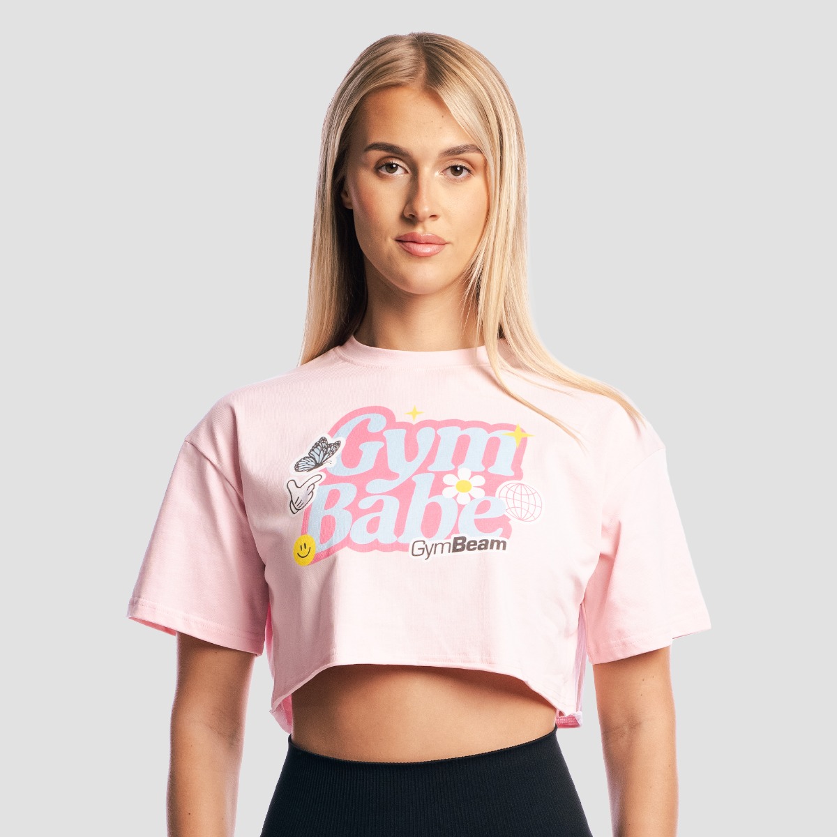 T-shirt GymBabe pour femmes – Motif Cherrybloom – GymBeam.