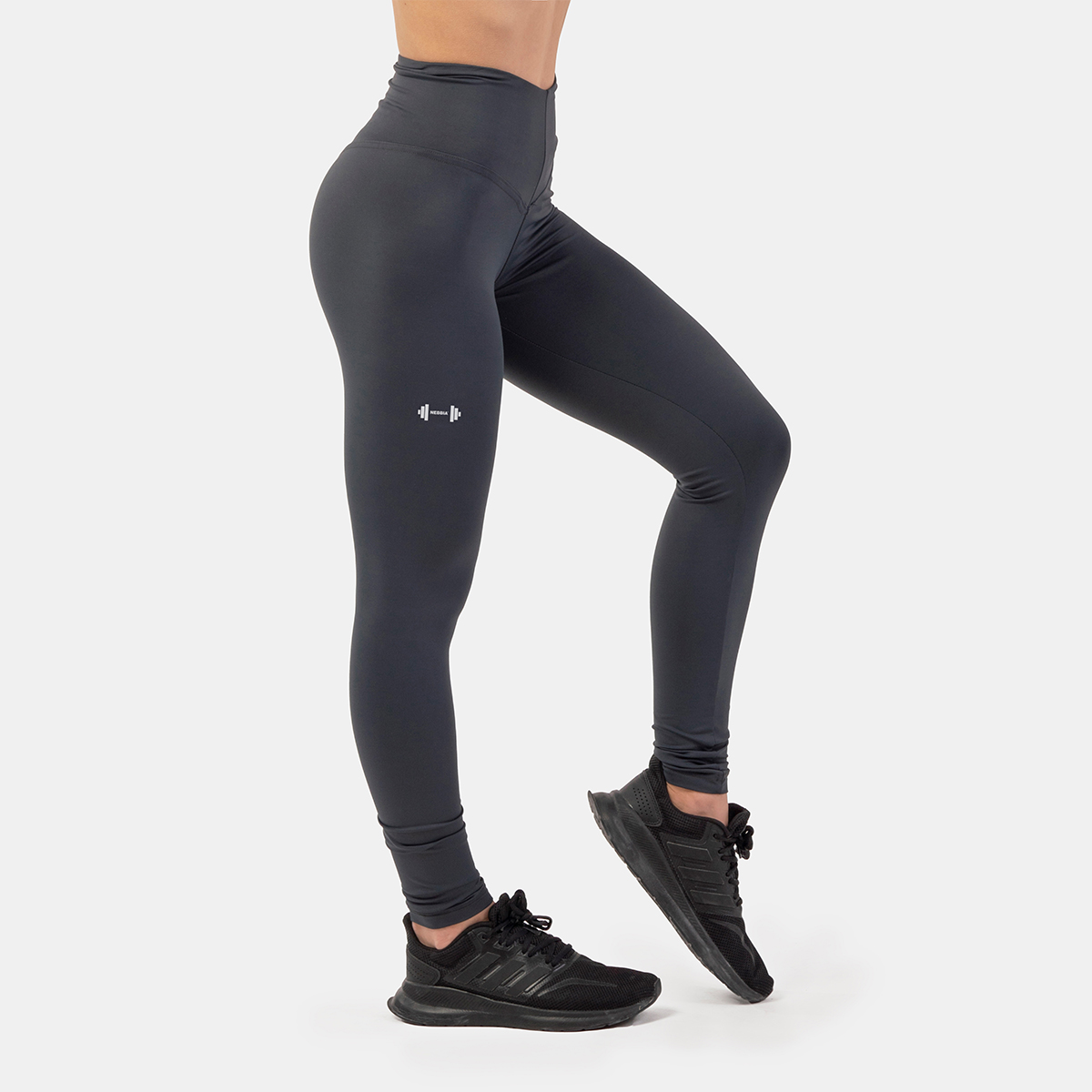 Women‘s leggings Classic High Waist Performance Grey - NEBBIA