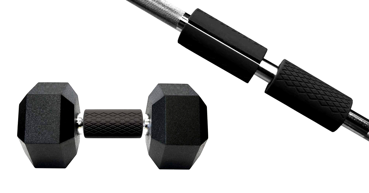 Poignées en silicone pour barre de musculation - GymBeam