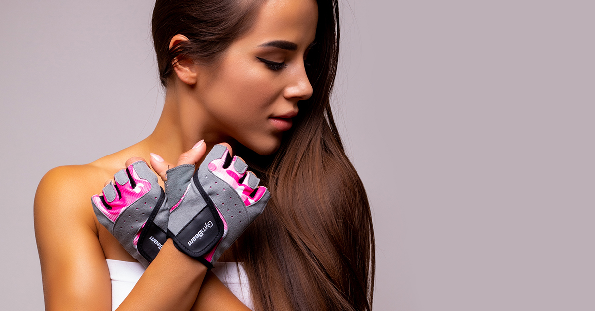Gants de fitness Camo Rose - GymBeam