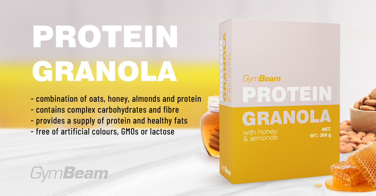 Granola protéinée au miel et aux amandes - GymBeam
