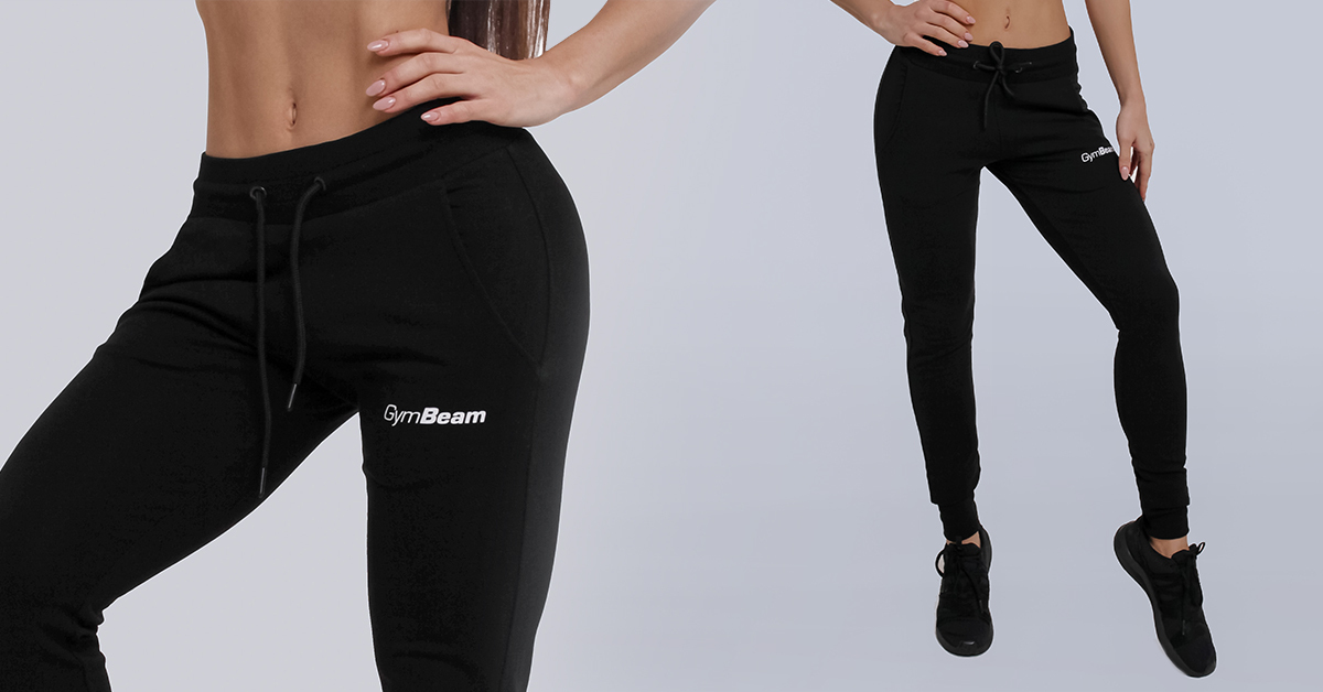 Pantalon de jogging noir Urban pour femmes - GymBeam
